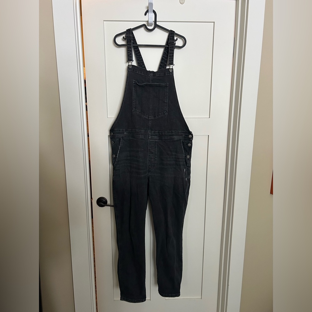 Black Denim Overalls